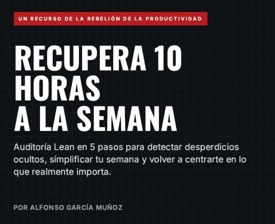 Recupera 10 horas a la semana — Auditoría Lean en 5 pasos